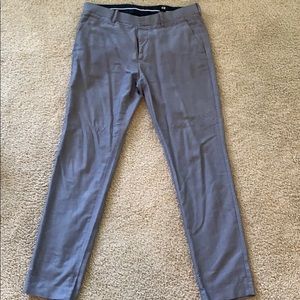 H&M Blue/Gray Slim Fit Dress Pants